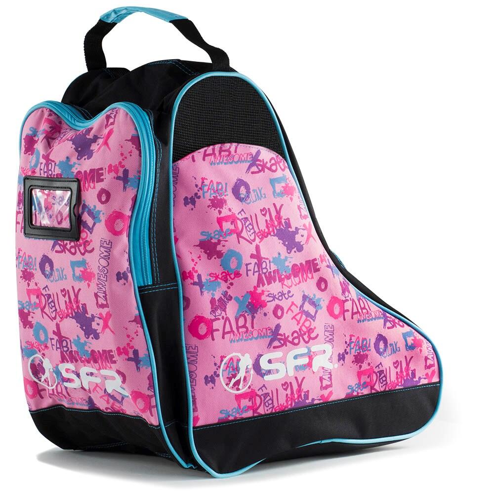 Designer Ice/Roller Skate Carry Bag - Pink Graffiti 3/3