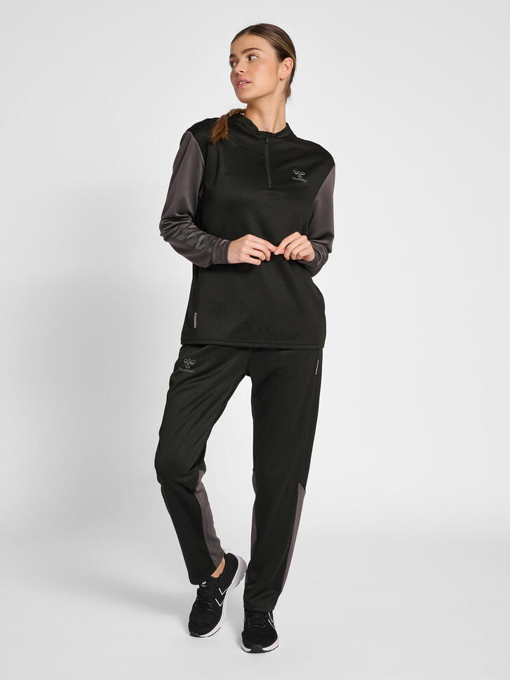 Bluza damska z zamkiem 1/2 z poliestru Hummel Off-Grid