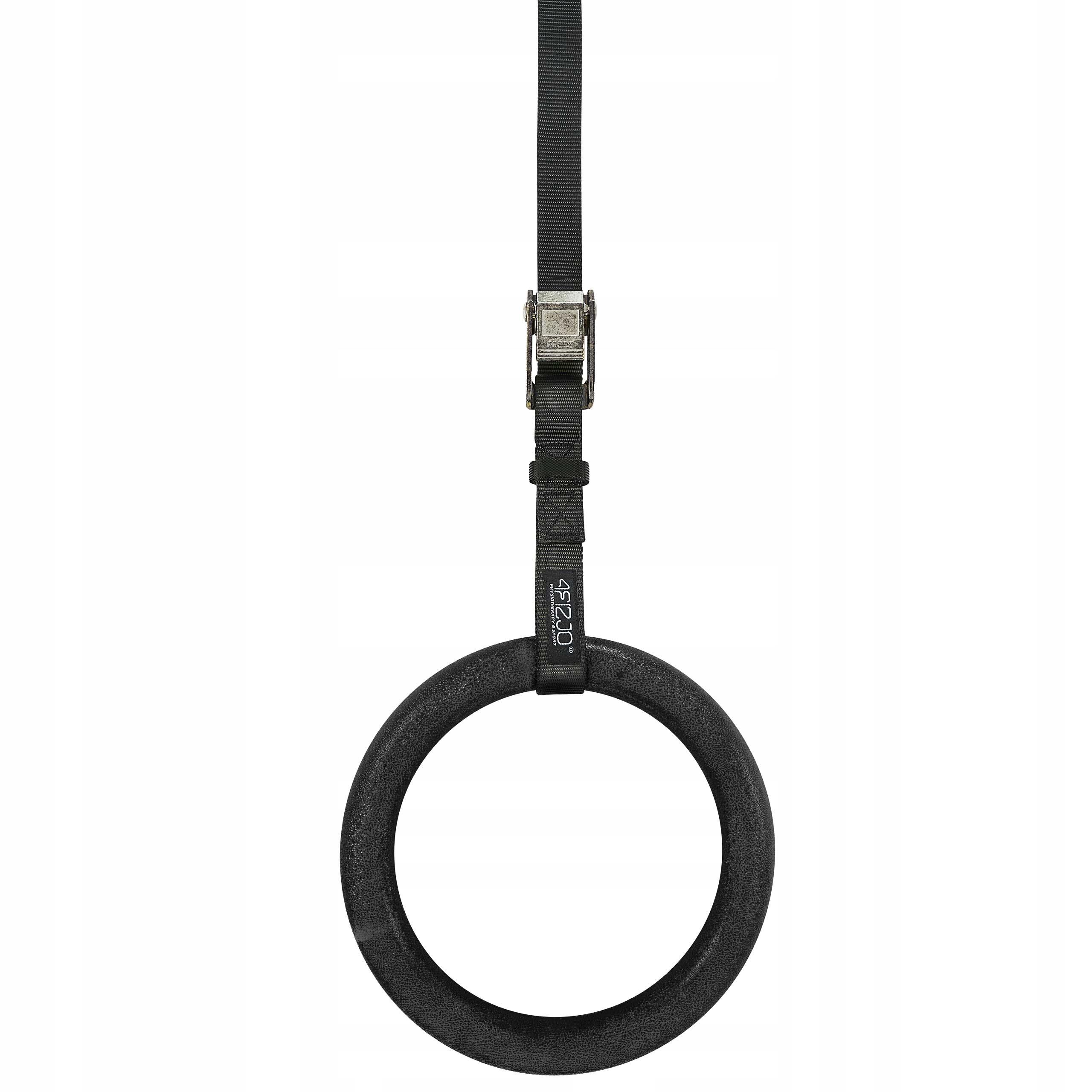 Unisex Fitness ABS Gymnastiekringen met 4.5m Verstelbare Riemen Classic Zwart 3/6