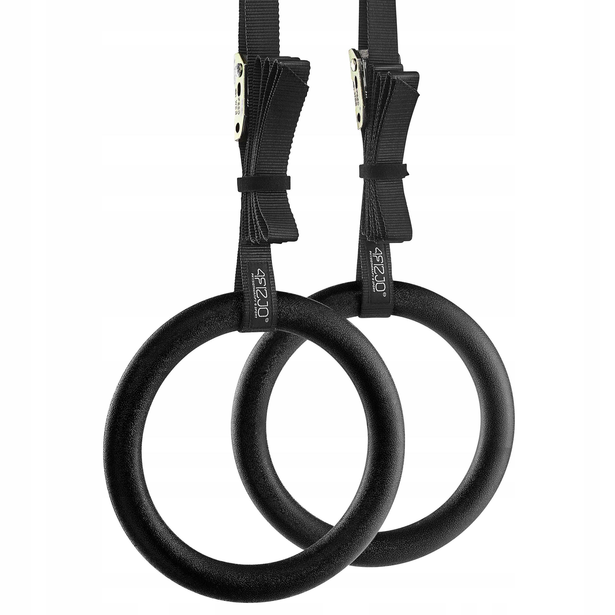 Unisex Fitness ABS Gymnastiekringen met 4.5m Verstelbare Riemen Classic Zwart 2/6