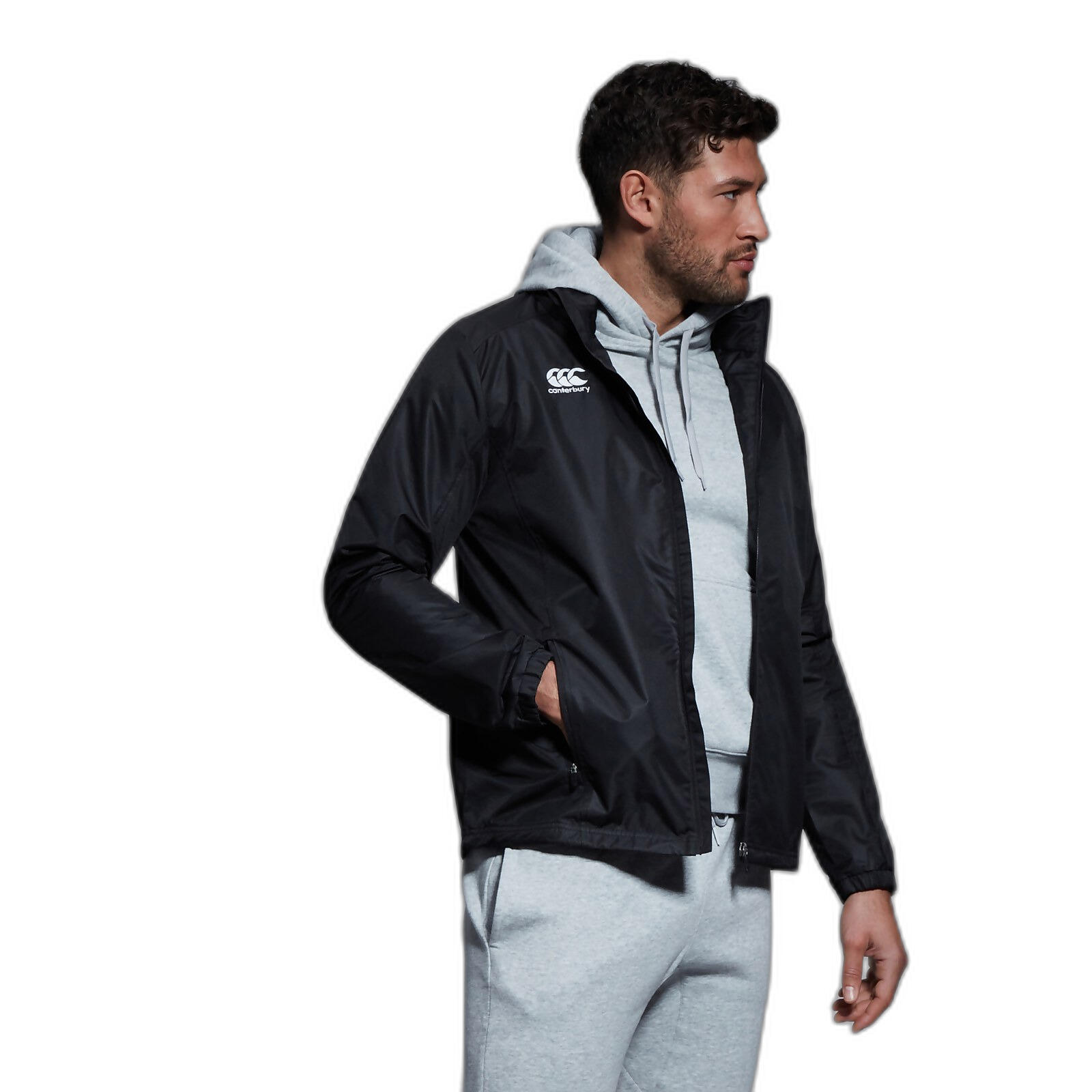 Waterproof zippedped jacket Canterbury Club Vaposhield | Decathlon