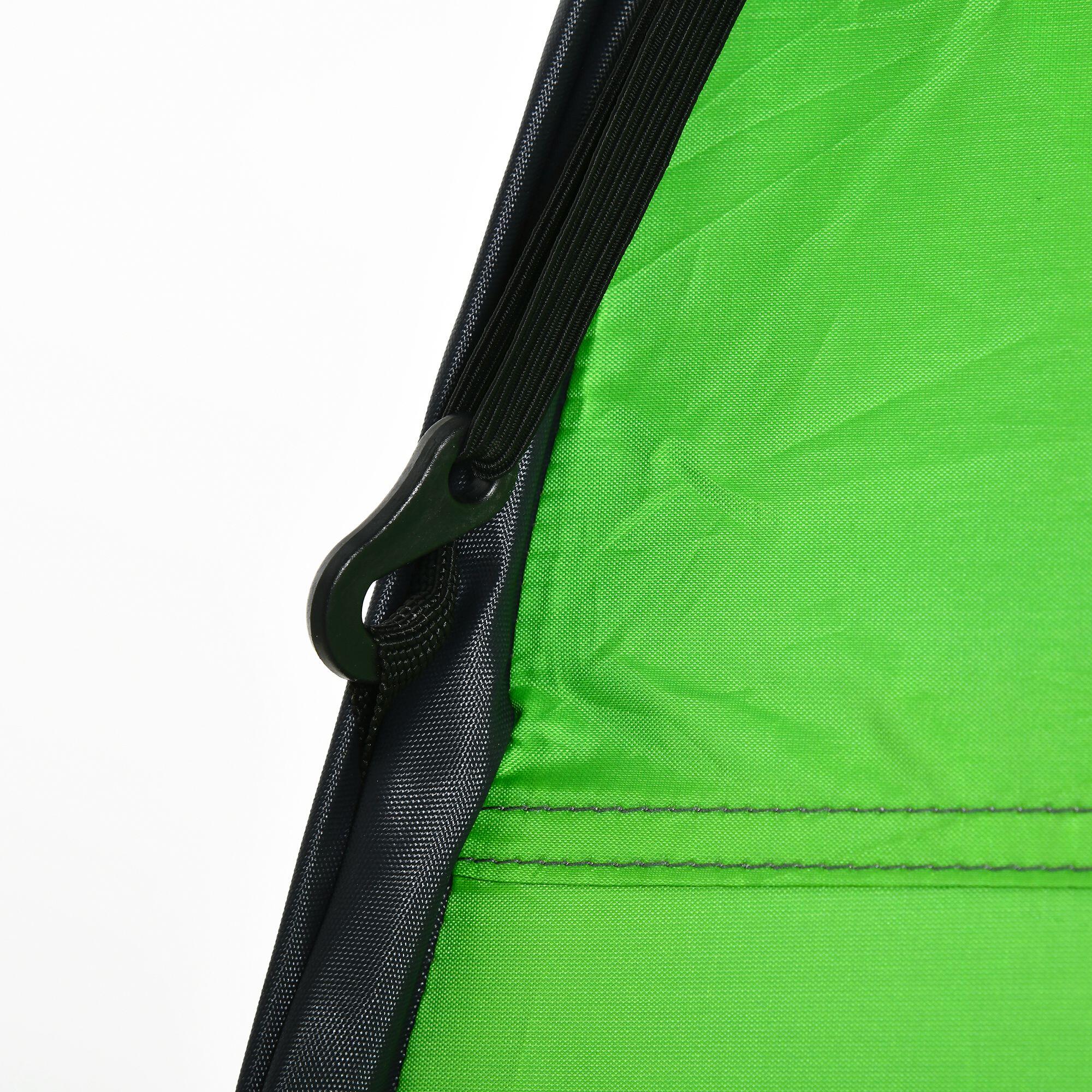 Tienda de Ducha Outsunny 126x124x189 cm Verde 5/7