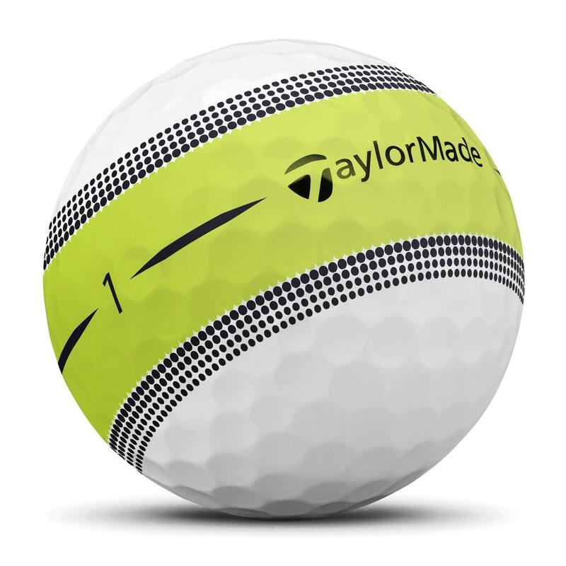 Palline da golf TaylorMade Tour Response Stripe, multicolore