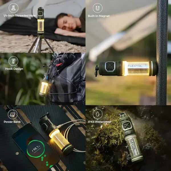 Flextail Tiny Repel S - Muggenverjager - Met Lantaarn - IPX5 Waterproof - Groen 4/14
