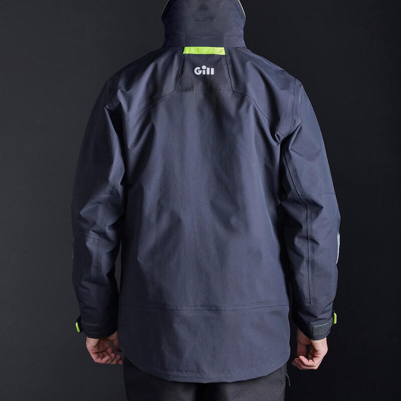 OS3 Men's Coastal Waterproof Stain-Repellent Sailing Jacket -Dark Grey