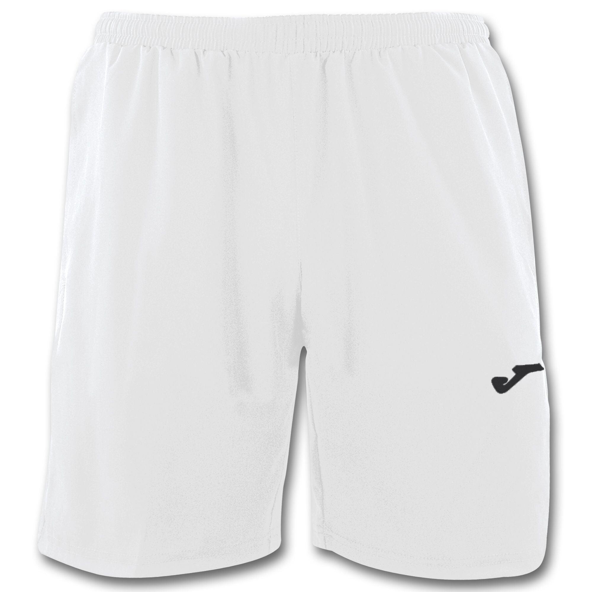 Bermuda Fútbol Hombre Joma Costa II Blanco 2/3