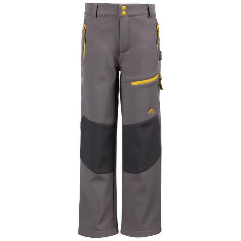 Pantalon de randonnée HURRY Enfant (Gris orage / Jaune)