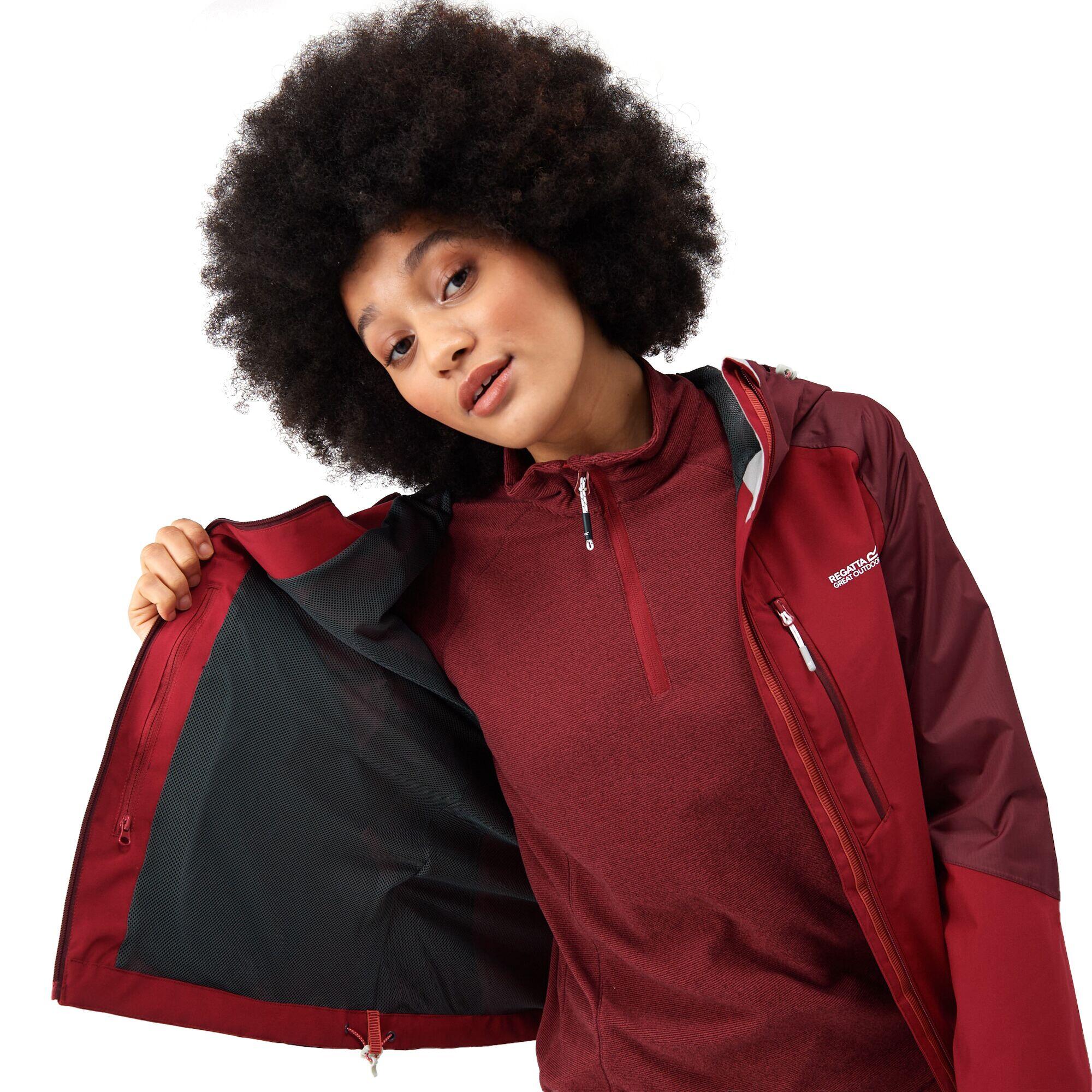 Womens/Ladies Highton IV Stretch Raincoat (Rumba Red/Burgundy) 3/5