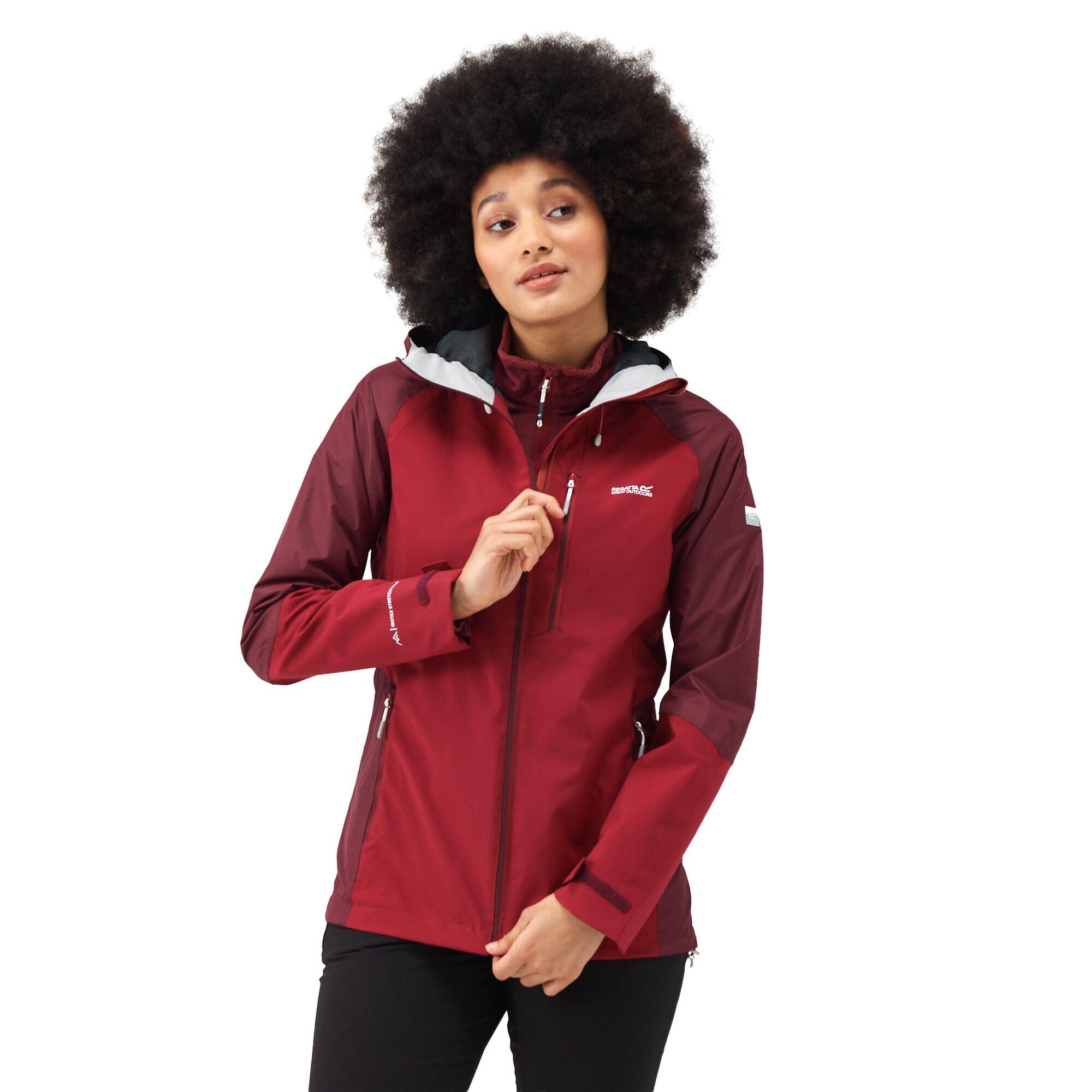 Womens/Ladies Highton IV Stretch Raincoat (Rumba Red/Burgundy) 1/5