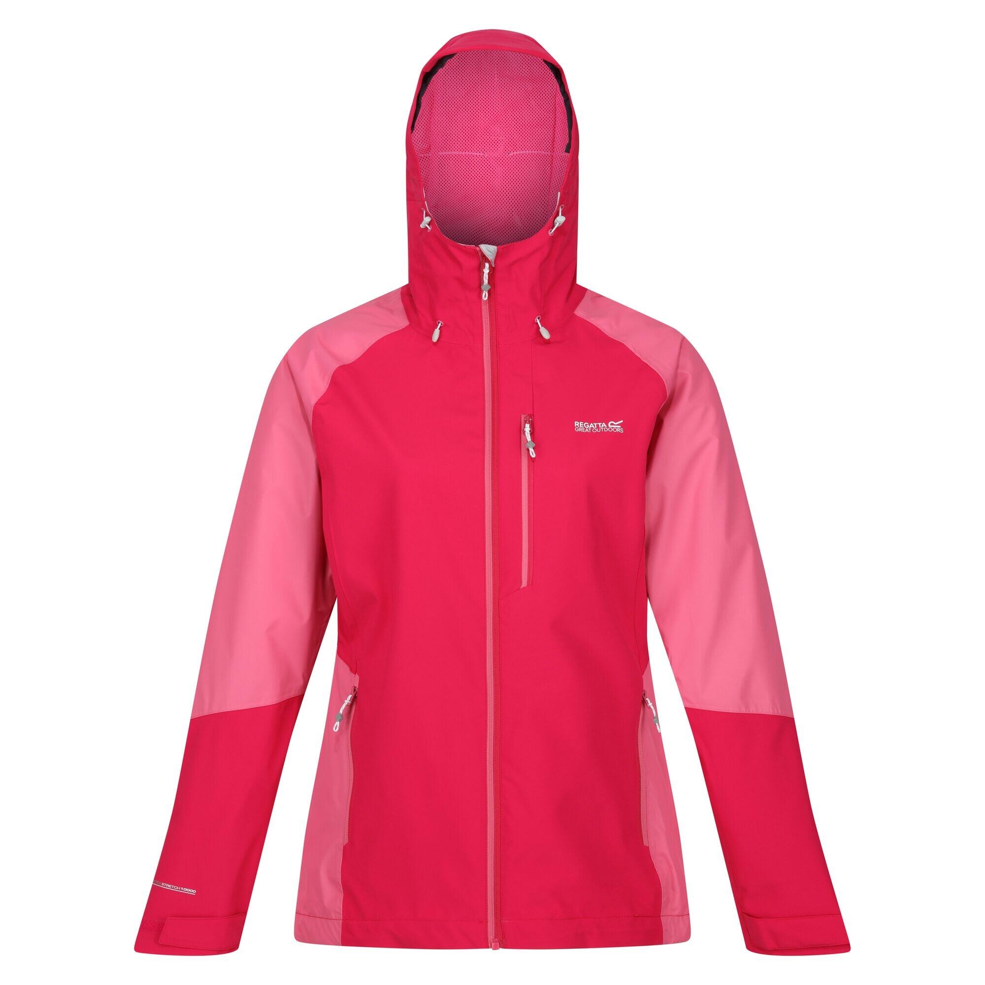 REGATTA Dames Highton IV Stretch Regenjas (Roze toverdrankje/fruitduif)