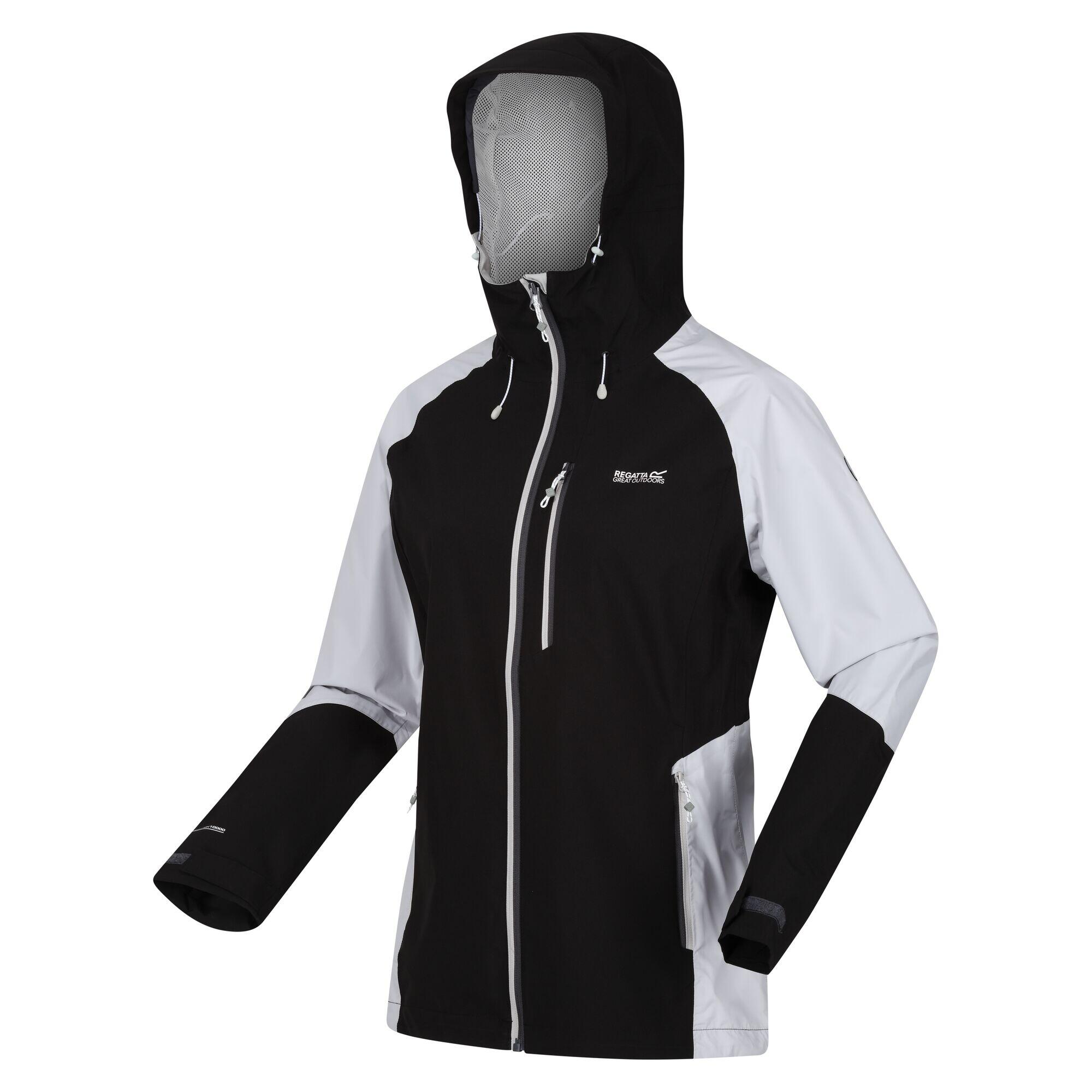 Womens/Ladies Highton IV Stretch Raincoat (Seal Grey/Cyberspace) 3/5