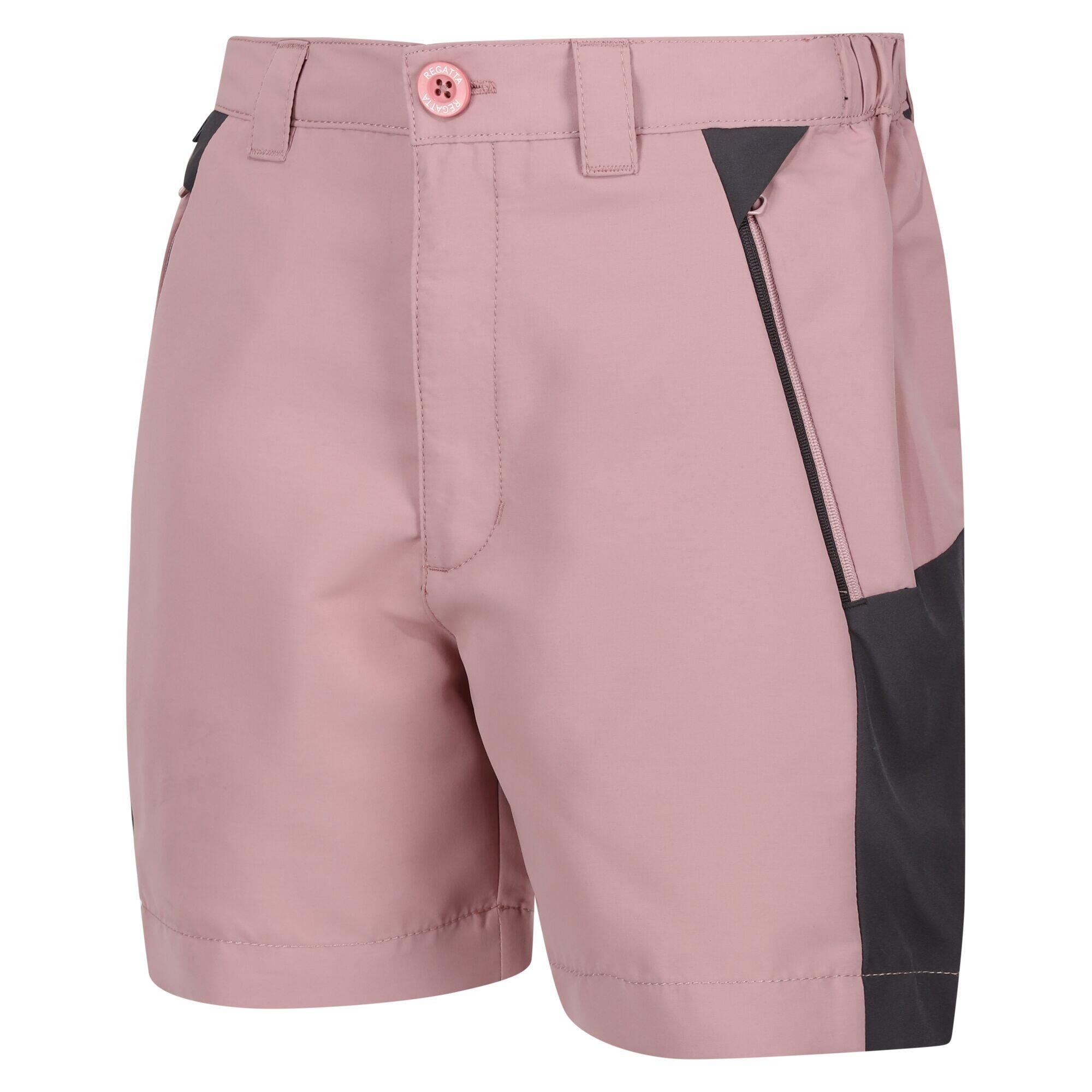 Childrens/Kids Sorcer Mountain III Shorts (Dusky Rose/Seal Grey) 4/5