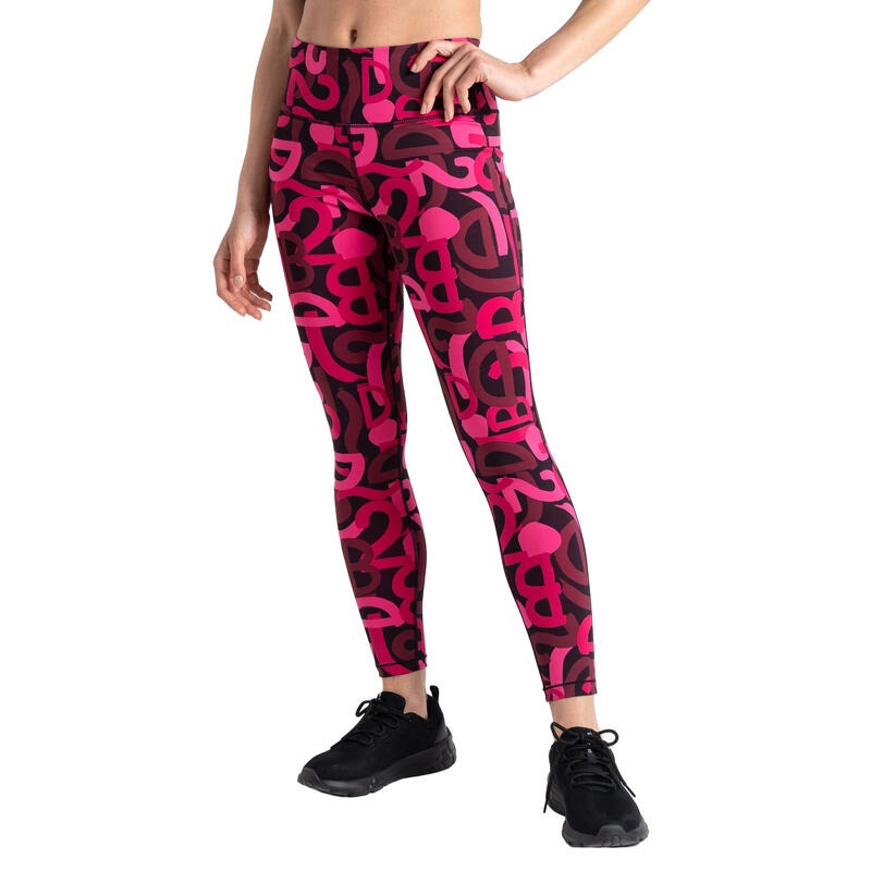 Dames Influential Graffiti Lichtgewicht Legging (Puur Roze)