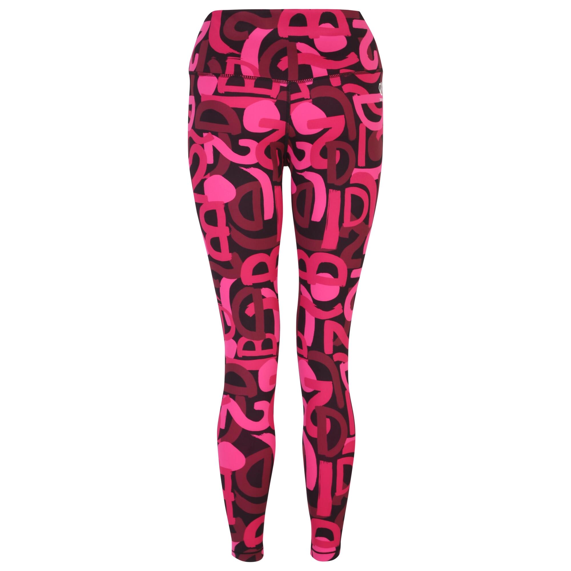 Womens/Ladies Influential Graffiti Lightweight Leggings (Pure Pink) 2/5