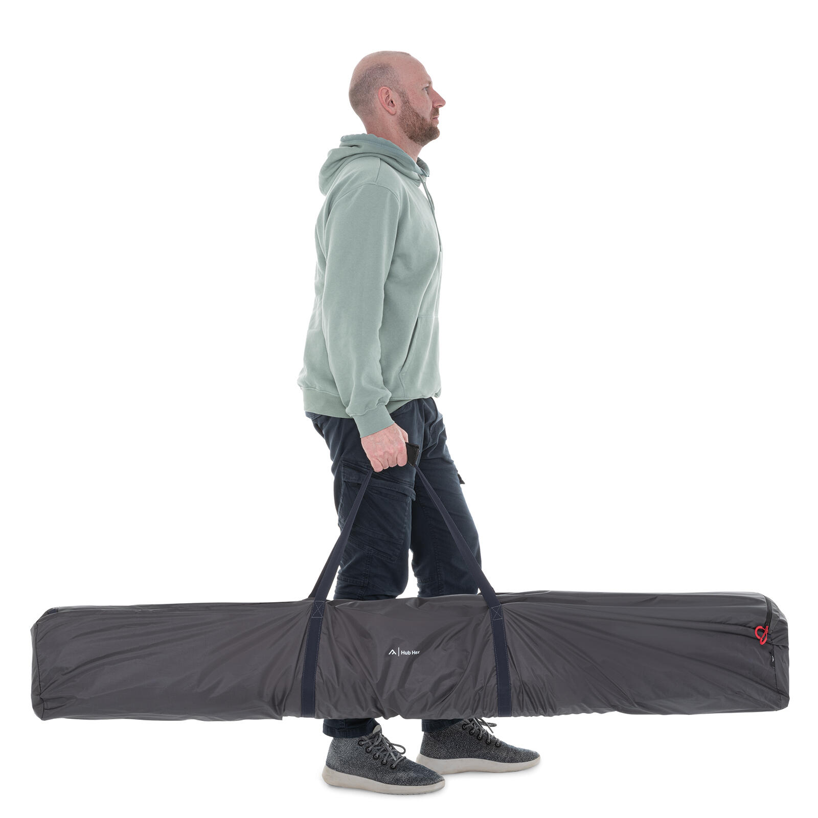 Abri de camping instantané - 3,7 x 2,2 m - protection UV80 - Quick Hub Hex 6/7