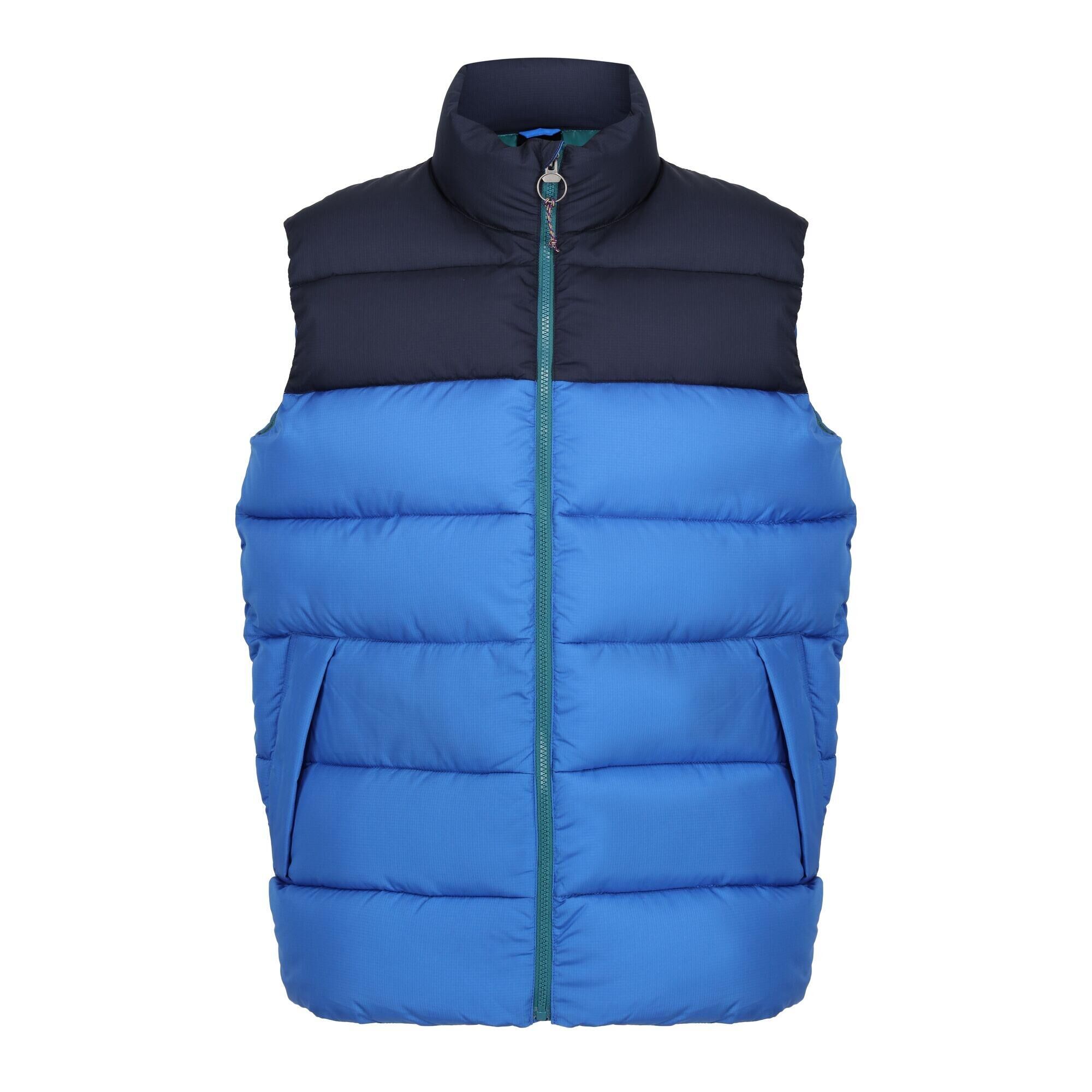 REGATTA Mens Vintage Colour Block Gilet (Strong Blue/Navy)