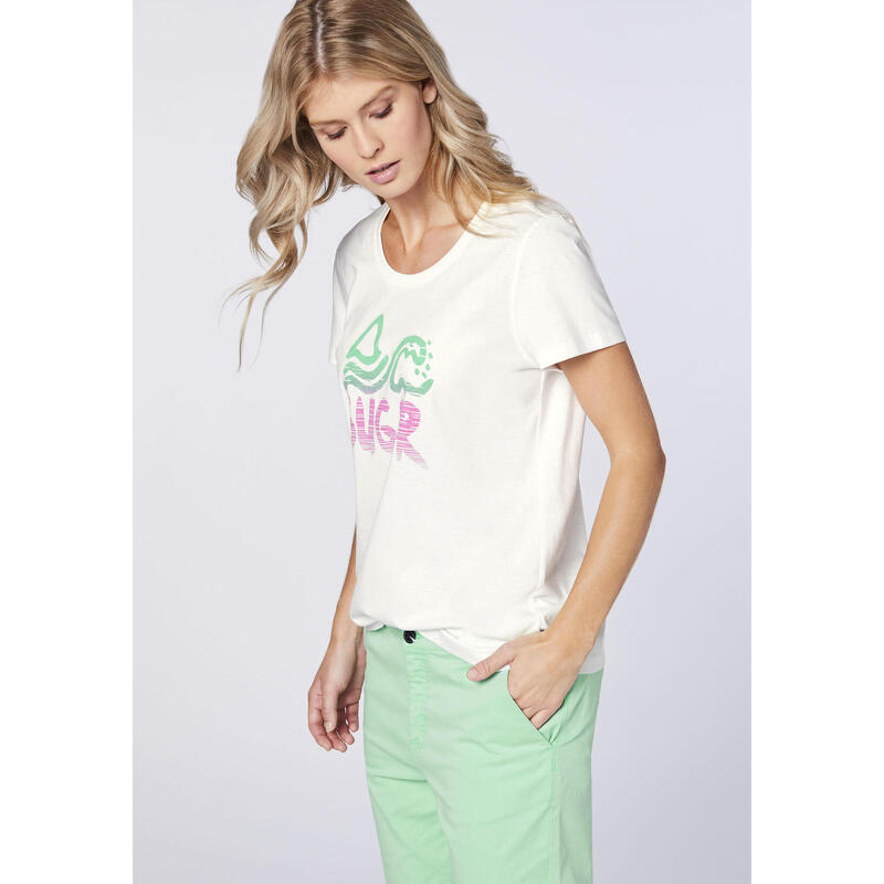 T-Shirt mit farbenfrohem Frontprint
