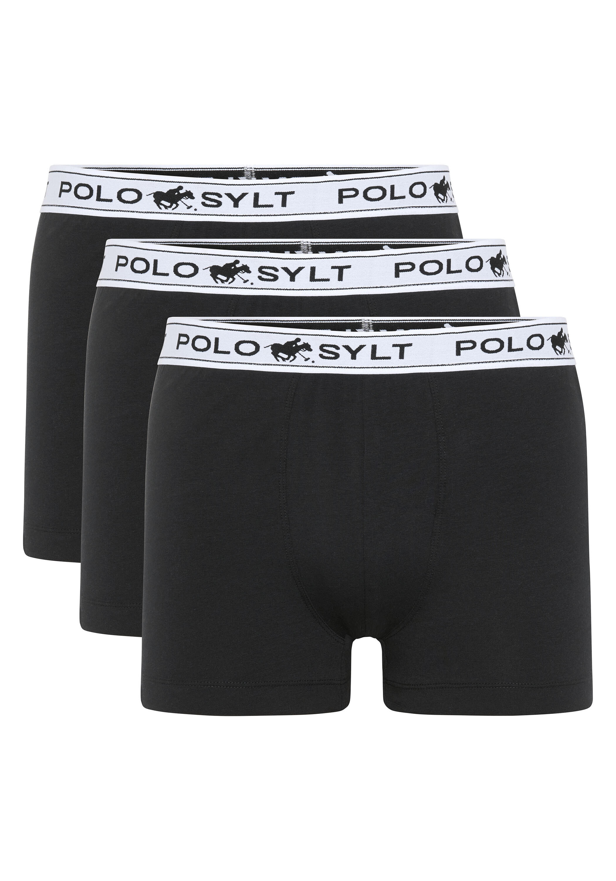 POLO SYLT Boxershorts im 3er-Pack mit Label-Elastikbund