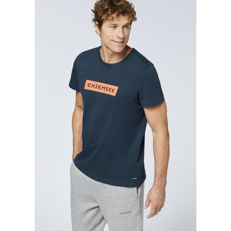 T-Shirt mit Label-Schriftzug