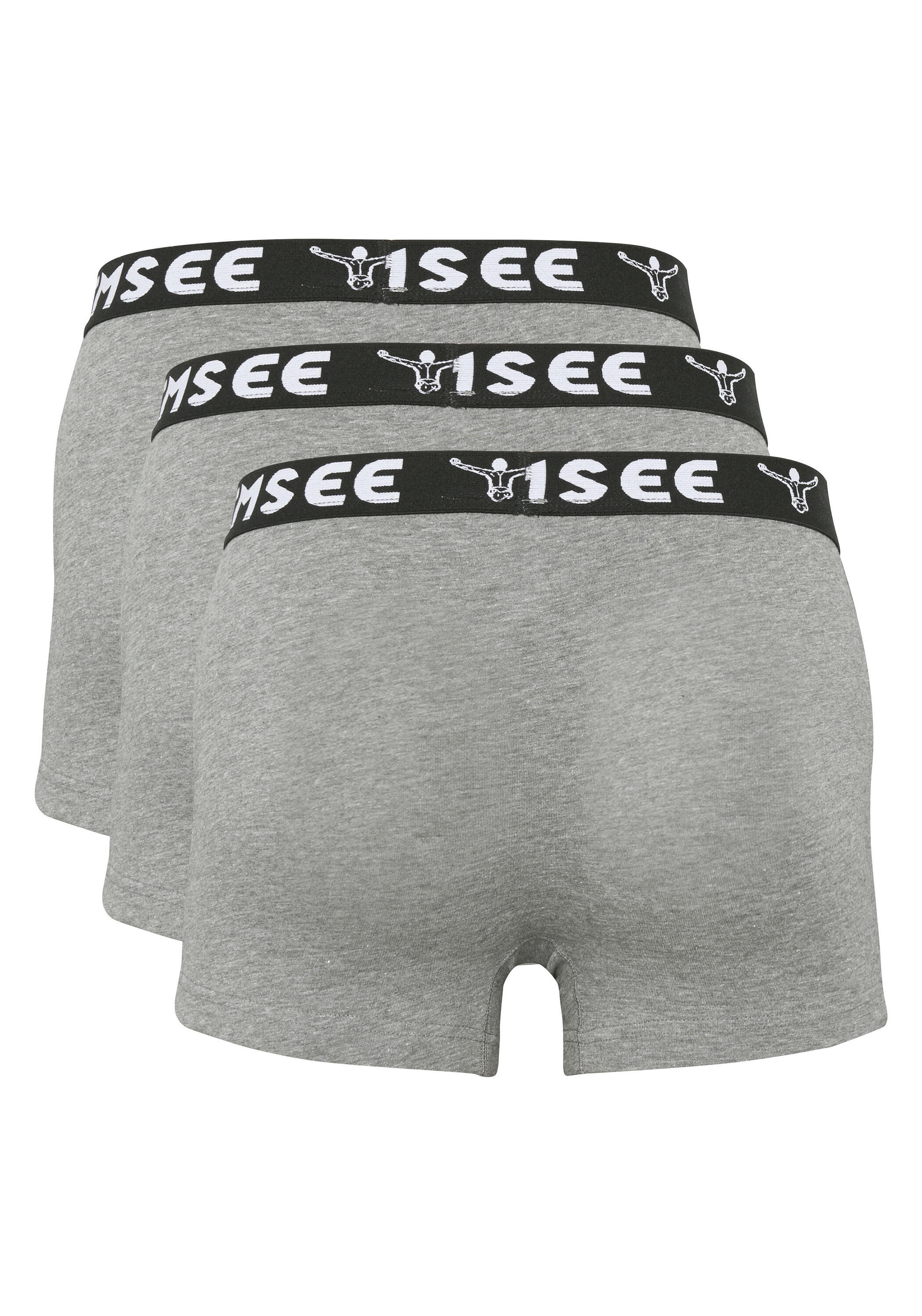 Boxershorts im Dreierpack und Label-Look 3/7