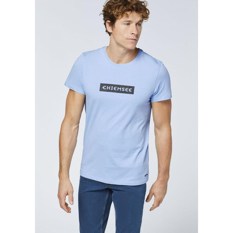 T-Shirt mit Label-Schriftzug