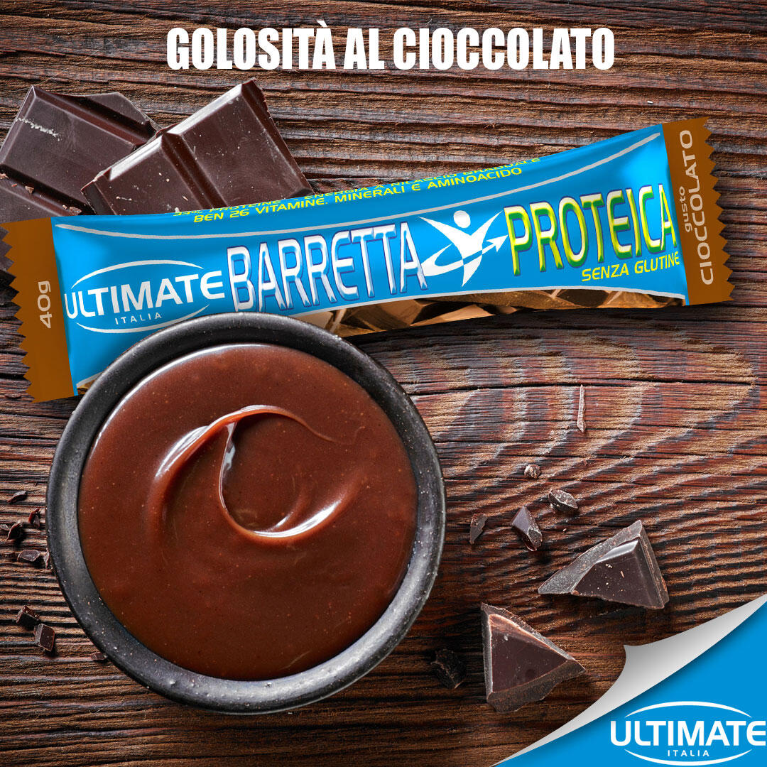 Integratore alimentare - BARRETTA PROTEICA CIOCCOLATO - 40g 5/6