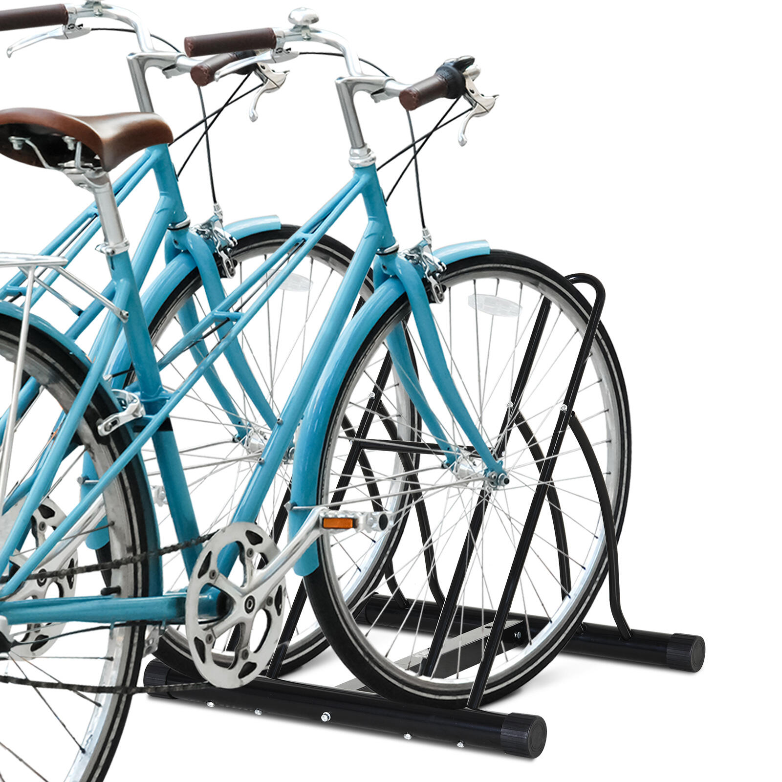 Soporte para Bicicletas HOMCOM 60x54x57 cm Negro 2/8