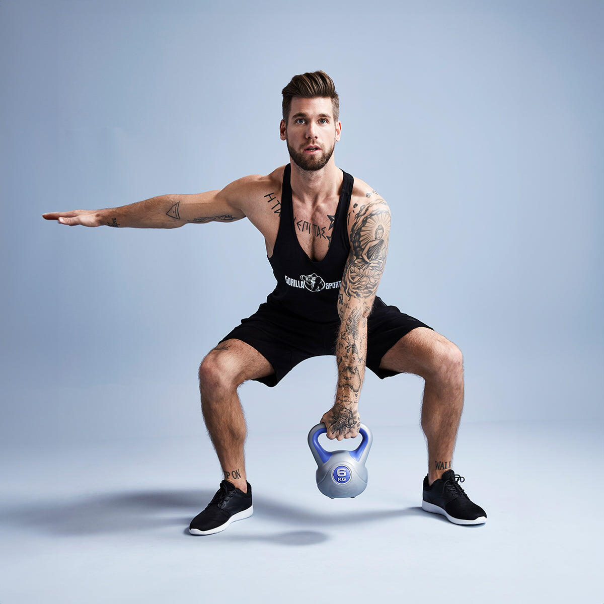 Gorilla Sports Kettlebells - Kunststof Trendy - 12 kg & 16 kg - Set van 2 6/7