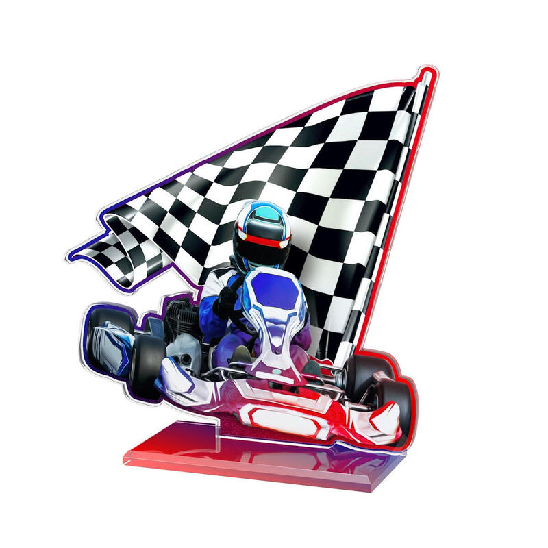 Trofeu acril Karting