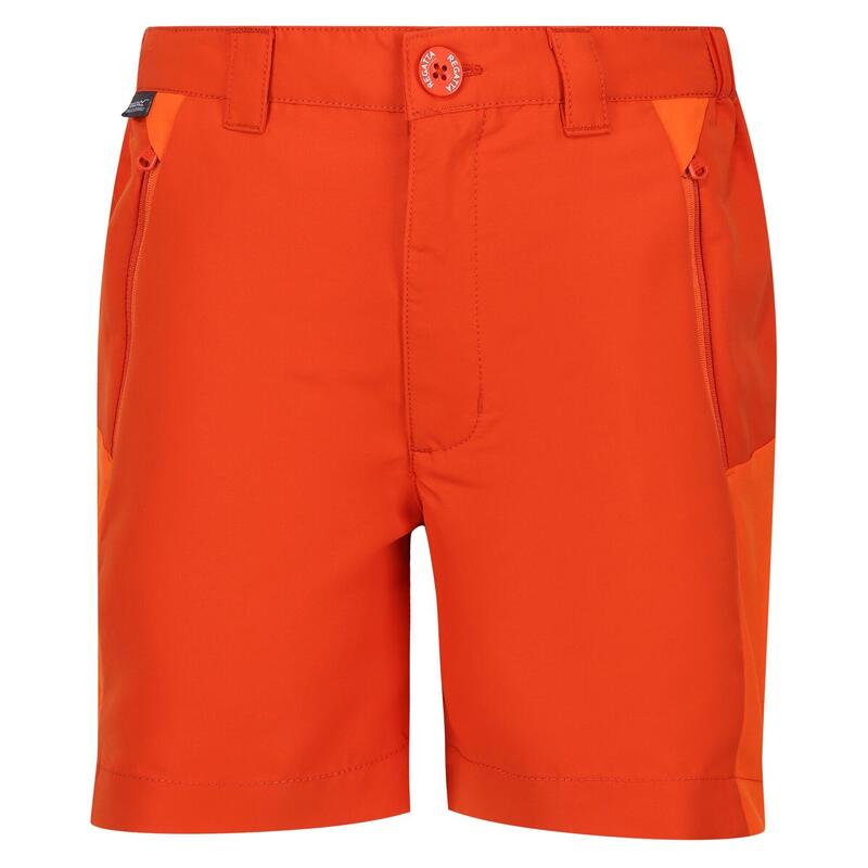 "Sorcer Mountain III" Shorts für Kinder Rost/Orange/Leuchtend Orange