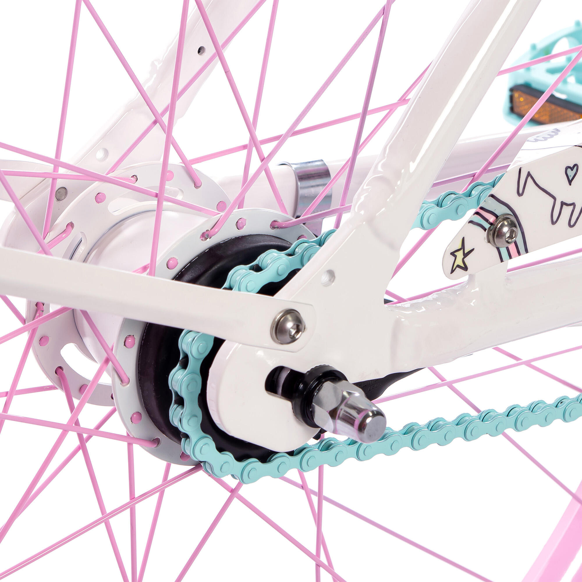 Rower miejski damski Plumbike La Donna Unique Unicorns 7B z hamulcem v-brake 5/7