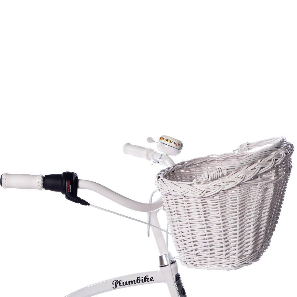 Rower miejski damski Plumbike La Donna Unique Candys 7B z hamulcem v-brake/kosz