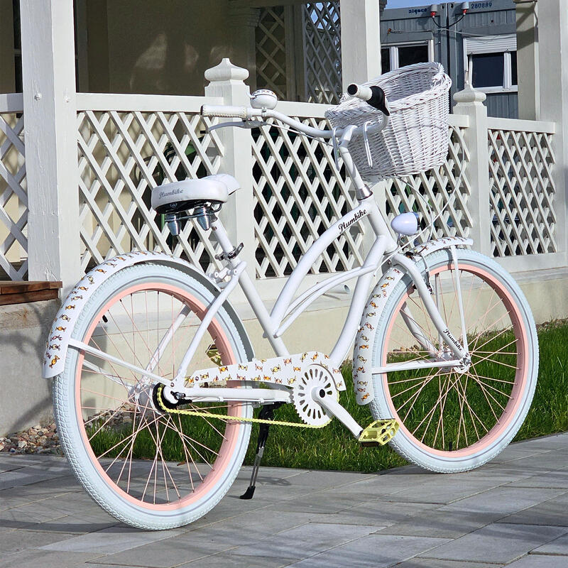 Rower miejski damski Plumbike La Donna Unique Candys 7B z hamulcem v