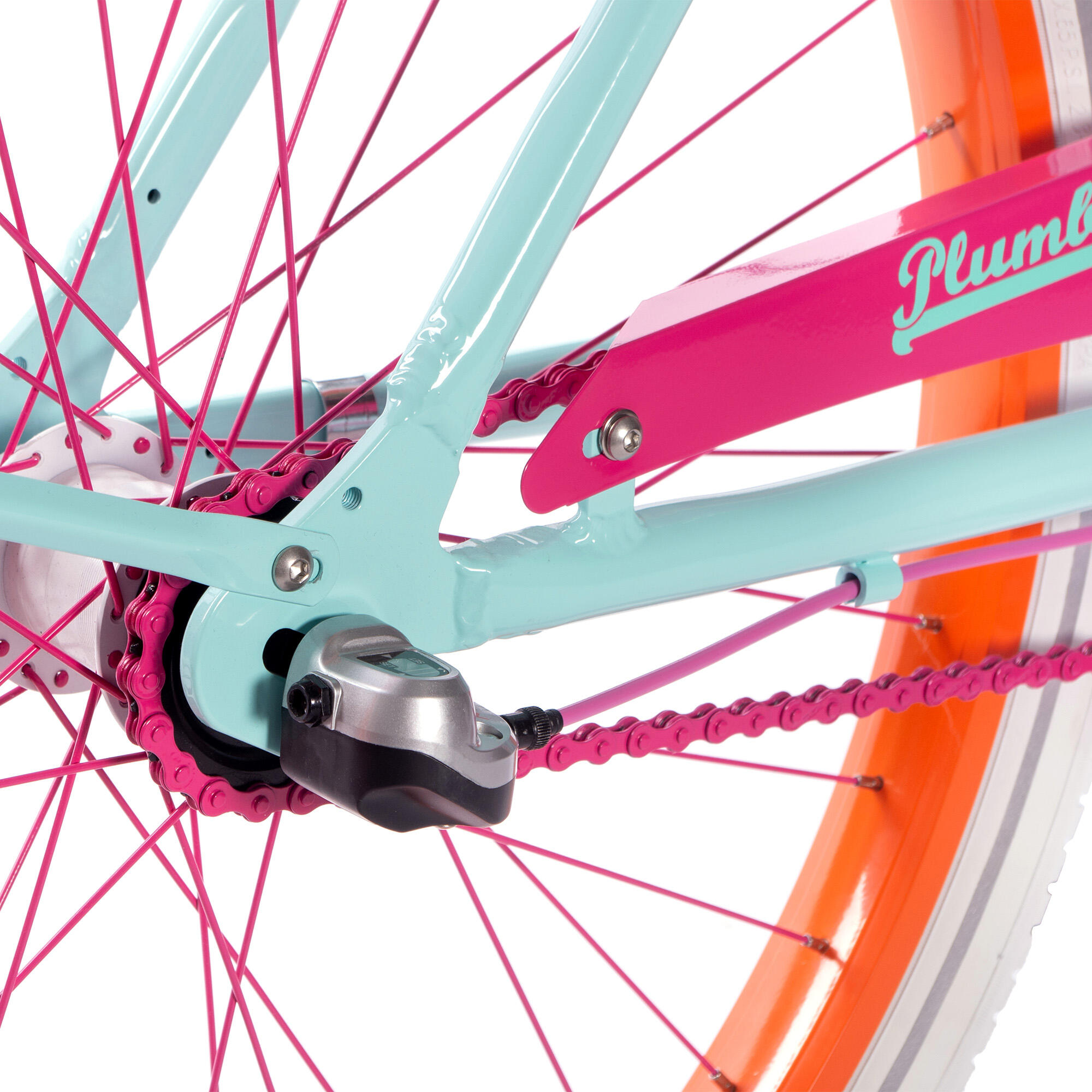 Rower miejski damski Plumbike La Donna Sunrise 3B z hamulcem v-brake/kosz 5/7