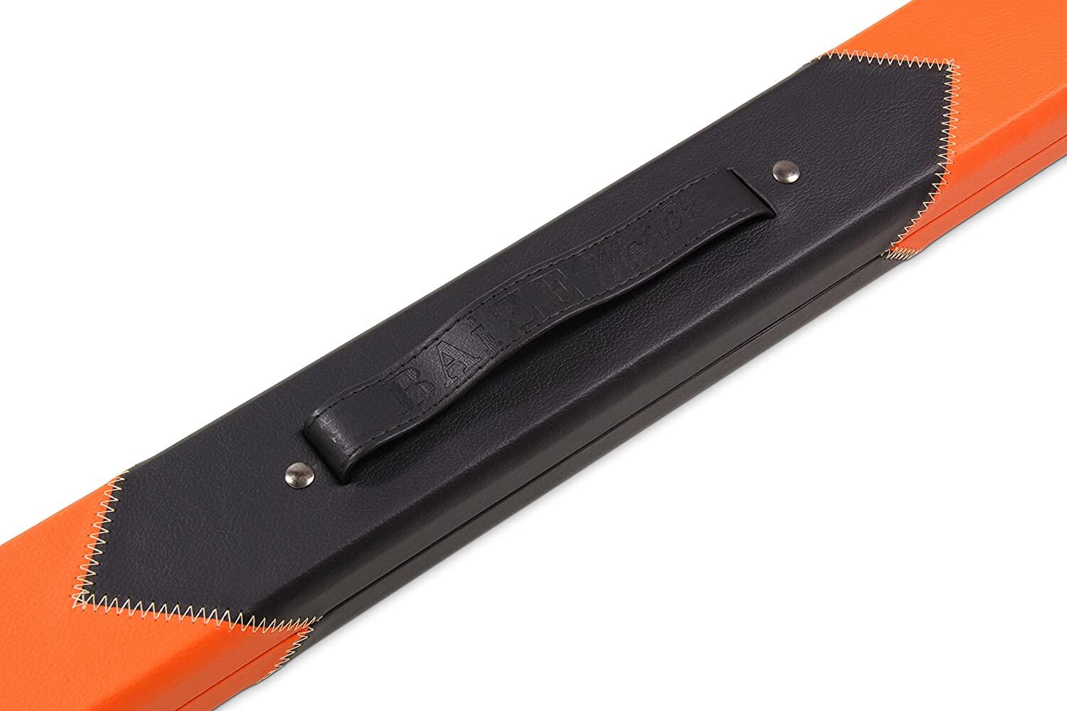 Baize Master ORANGE ARROW 2pc Deluxe Snooker Pool Cue Case with Matching Interi 4/7