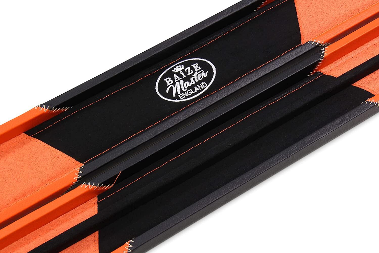 Baize Master ORANGE ARROW 2pc Deluxe Snooker Pool Cue Case with Matching Interi 5/7