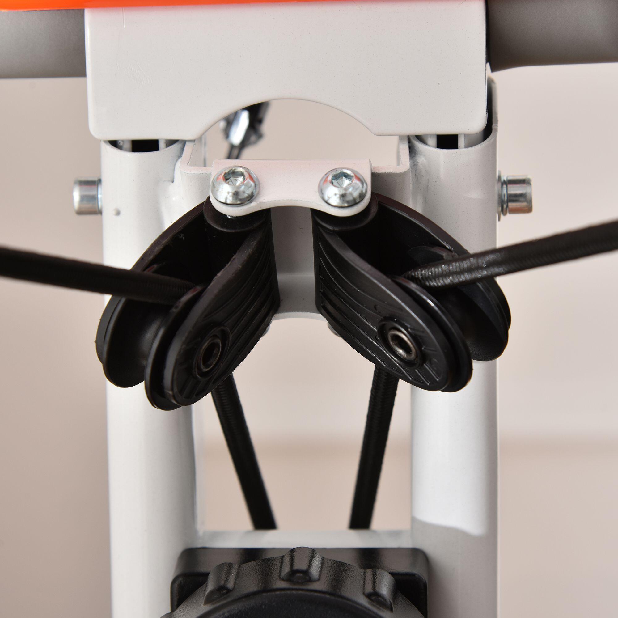 Bicicleta Estática HOMCOM 97x51x115 cm Naranja 4/7