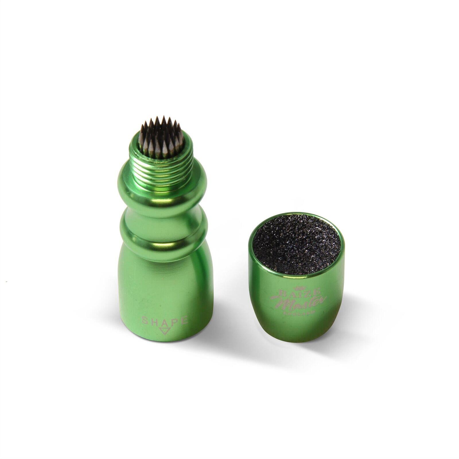 Baize Master GREEN BOWTIE 3 in 1 Snooker Pool Cue Tip Tool with Shaper 3/4
