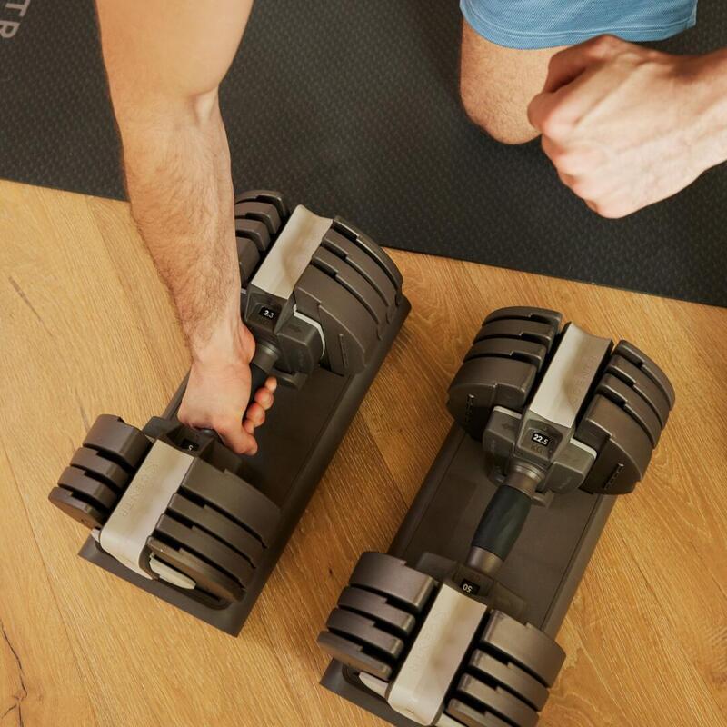 Smart Stack 50 Haltères Réglabes 2.3 kg - 22.5 kg Fitness La paire