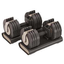 Smart Stack 50 Haltères Réglabes Fitness 2.3 kg - 22.5 kg La Paire