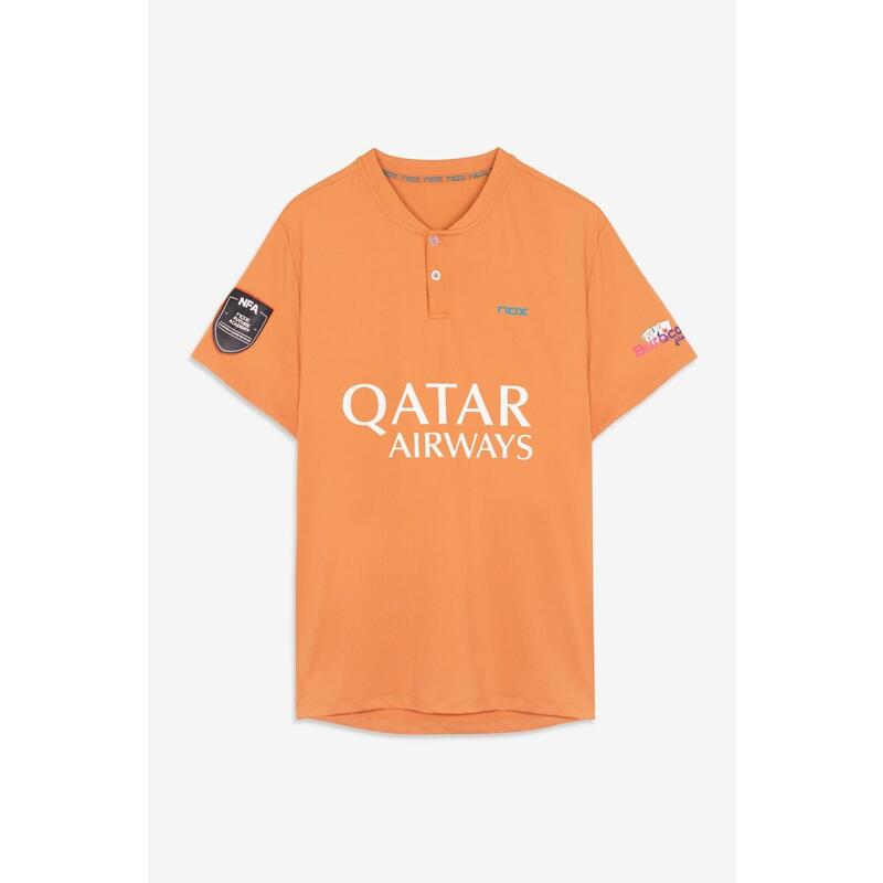 Camiseta de Pádel Oficial de Agustín Tapia 2023 - Naranja