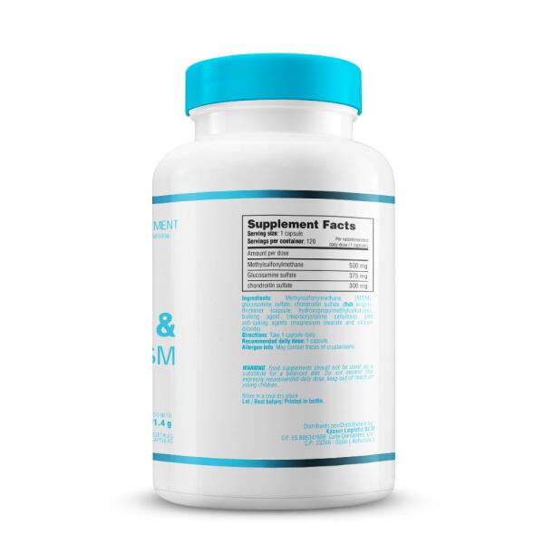 Glucosamine & Chondroitin & MSM - 120 caps de Smart Supplements 3/5