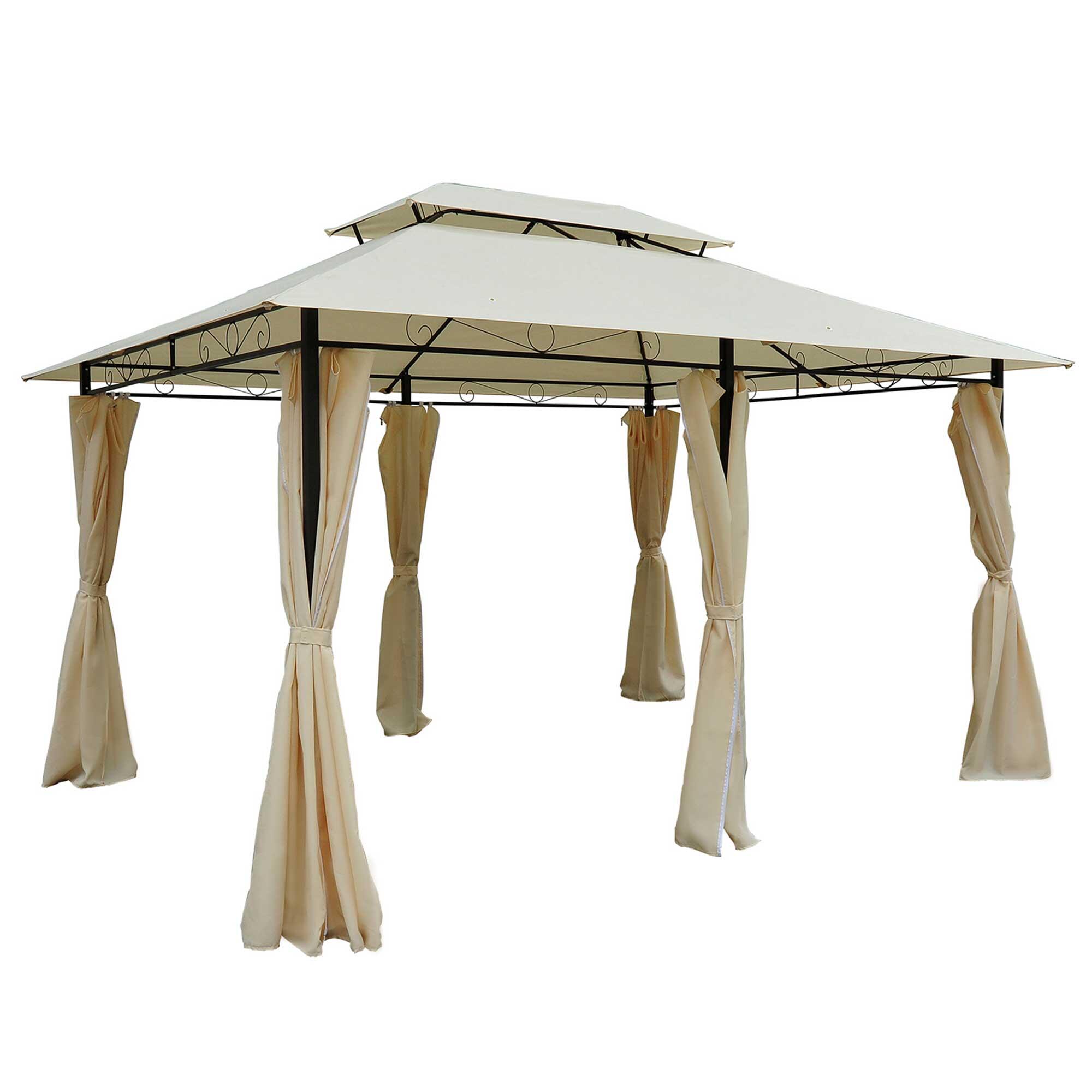 Pégola exterior 400x300x265 cm creme outsunny
