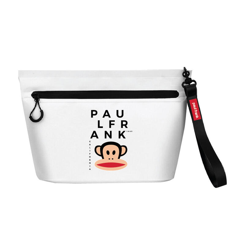 Geanta plaja, pentru cosmetice Paul Frank, Alb, 21x31x11 cm