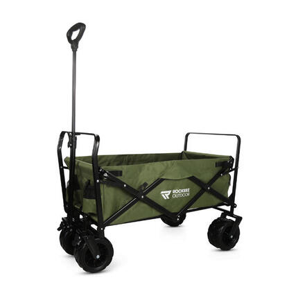Chariot à bascule - Wagonnet - Pliable - Grande capacité (XL) - Noir