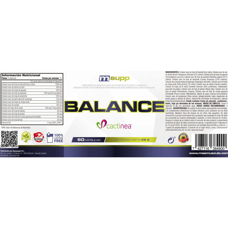 Balance - 60 Cápsulas de MM Supplements