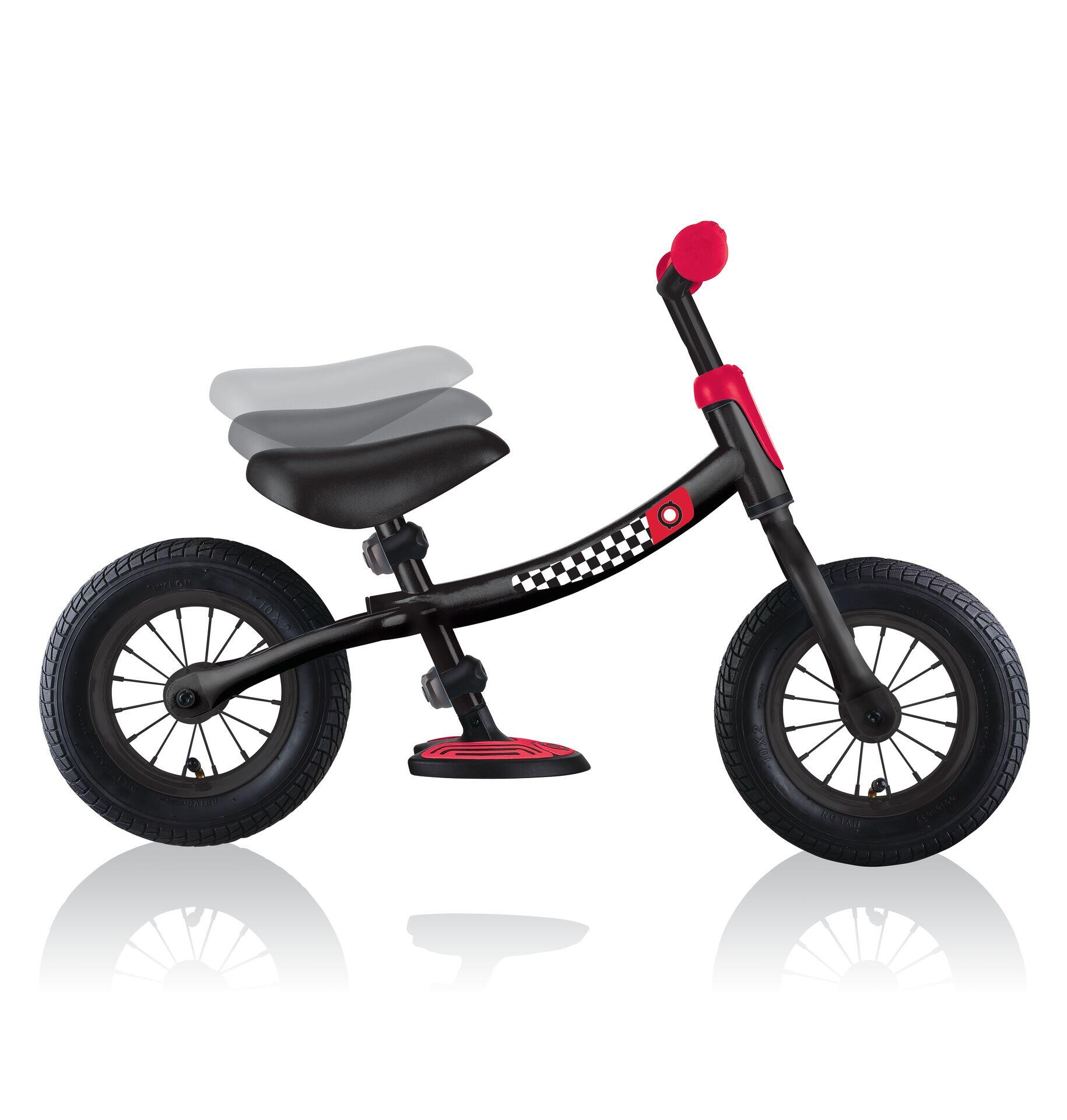 Globber Go Bike Air - Black Red 3/7