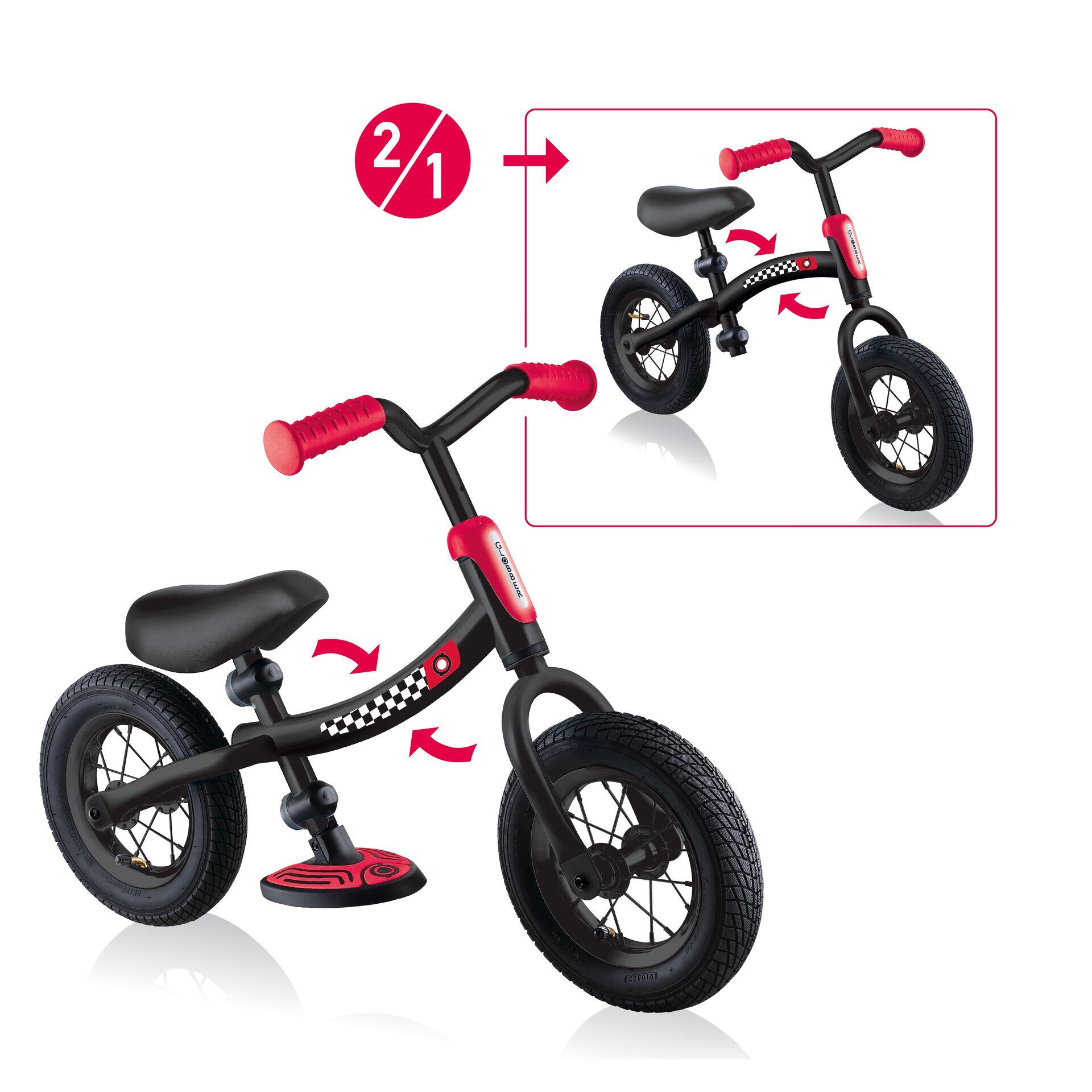 Globber - Vélo D'Enfant Go Bike Air Noir-rouge - Vélo Enfant - Rouge - 10" - Decathlon