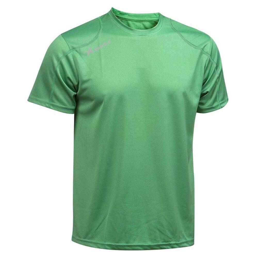 ASIOKA Camiseta Running Manga Corta para Niños Asioka Verde Transpirable