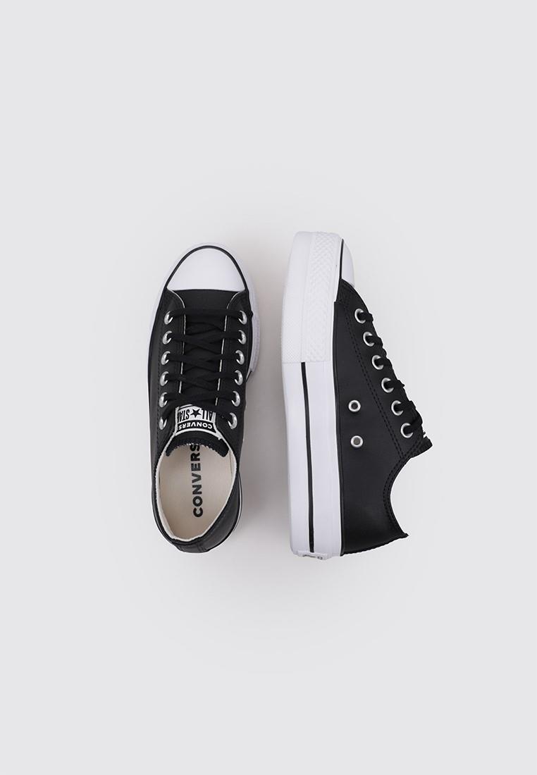 Baskets pour femmes Converse All star lift clean en cuir noir 5/7